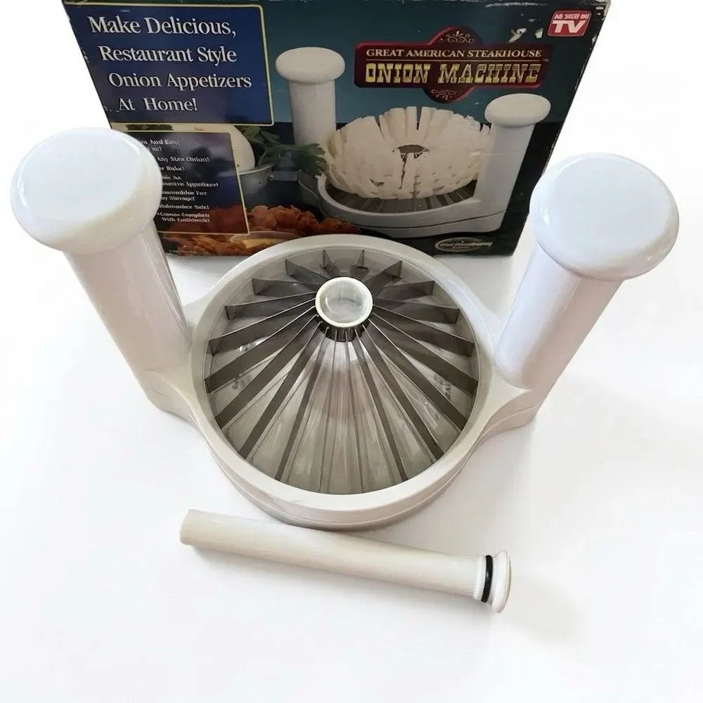 Great American Steakhouse Onion Machine Blossom Cutter Slicer Recipe Book Box⁠